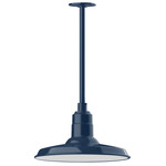 Warehouse Outdoor Stem Hung Pendant - Navy