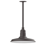 Warehouse Outdoor Stem Hung Pendant - Bronze Matte
