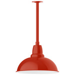 Cafe Stem Hung Outdoor Pendant - Vermillion