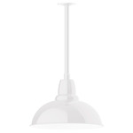 Cafe Stem Hung Outdoor Pendant - White