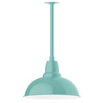 Cafe Stem Hung Outdoor Pendant - Sea Green