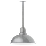 Cafe Stem Hung Outdoor Pendant - Galvanized