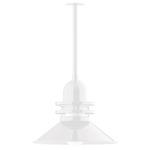 Atomic Outdoor Rings Stem Pendant - White / Clear