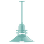 Atomic Outdoor Rings Stem Pendant - Sea Green / Clear