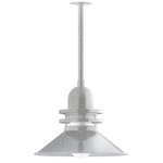 Atomic Outdoor Rings Stem Pendant - Galvanized / Clear