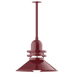 Atomic Outdoor Rings Stem Pendant - Barn Red / Clear