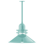 Atomic Outdoor Rings Stem Pendant - Sea Green / Clear