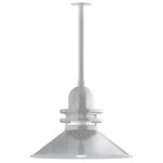 Atomic Outdoor Rings Stem Pendant - Galvanized / Clear