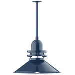 Atomic Outdoor Rings Stem Pendant - Navy / Clear