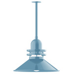 Atomic Outdoor Rings Stem Pendant - Light Blue / Clear