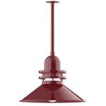 Atomic Outdoor Rings Stem Pendant - Barn Red / Clear