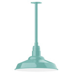 Warehouse Outdoor Stem Hung Pendant - Sea Green