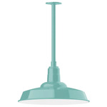 Warehouse Outdoor Stem Hung Pendant - Sea Green