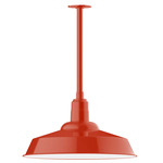 Warehouse Outdoor Stem Hung Pendant - Vermillion