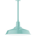 Warehouse Outdoor Stem Hung Pendant - Sea Green