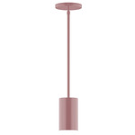 Axis Beam Stem Hung Cylinder Pendant - Mauve