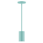 Axis Beam Stem Hung Cylinder Pendant - Sea Green
