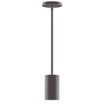 Axis Beam Stem Hung Cylinder Pendant - Bronze Matte