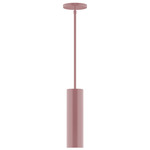 Axis Beam Stem Hung Cylinder Pendant - Mauve