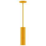 Axis Beam Stem Hung Cylinder Pendant - Bright Yellow