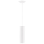 Axis Beam Stem Hung Cylinder Pendant - White