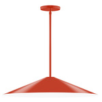 Vessel Stem Hung Outdoor Pendant - Vermillion