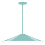 Vessel Stem Hung Outdoor Pendant - Sea Green