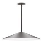 Vessel Stem Hung Outdoor Pendant - Bronze Matte