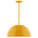 Axis Arcade Stem Hung Pendant - Bright Yellow