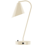 J-Series Jasmine Table Lamp with USB Port - Cream