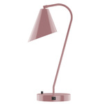 J-Series Jasmine Table Lamp with USB Port - Mauve