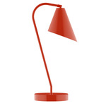 J-Series Jasmine Table Lamp with USB Port - Vermillion