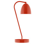 J-Series Jill Table Lamp with USB Port - Vermillion