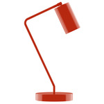J-Series Jordan Table Lamp with USB Port - Vermillion