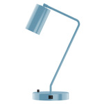 J-Series Jordan Table Lamp with USB Port - Light Blue