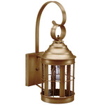 Heal Outdoor Wall Sconce - Antique Brass / Seedy Marine