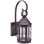 Heal Outdoor Wall Sconce - Dark Brass / Frosted