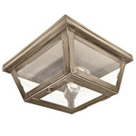 Williams Indoor / Outdoor Ceiling Light - Dark Antique Brass / Frosted