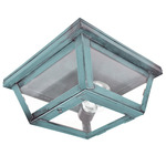 Williams Indoor / Outdoor Ceiling Light - Verdi Gris / Frosted