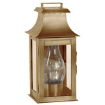 Concord Outdoor Wall Sconce - Antique Brass / Clear