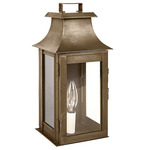 Concord Outdoor Wall Sconce - Dark Antique Brass / Clear