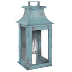 Concord Outdoor Wall Sconce - Verdi Gris / Clear