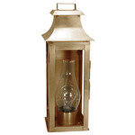 Concord Outdoor Wall Sconce - Antique Brass / Clear