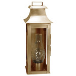 Concord Outdoor Wall Sconce - Antique Brass / Clear Seedy