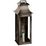 Concord Outdoor Wall Sconce - Dark Antique Brass / Clear