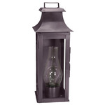 Concord Outdoor Wall Sconce - Dark Brass / Clear