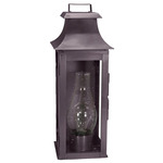 Concord Outdoor Wall Sconce - Dark Brass / Clear Seedy