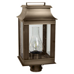 Concord Outdoor Post Light - Dark Antique Brass / Seedy Marine