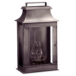 Concord Outdoor Wide Wall Sconce - Dark Brass / Clear