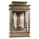 Empire Outdoor Wall Sconce - Dark Antique Brass / Seedy Marine